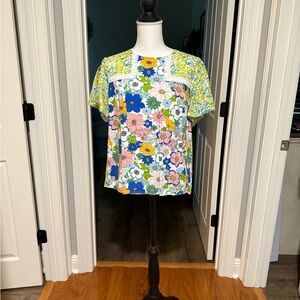 Floral Patchwork Women's Top
